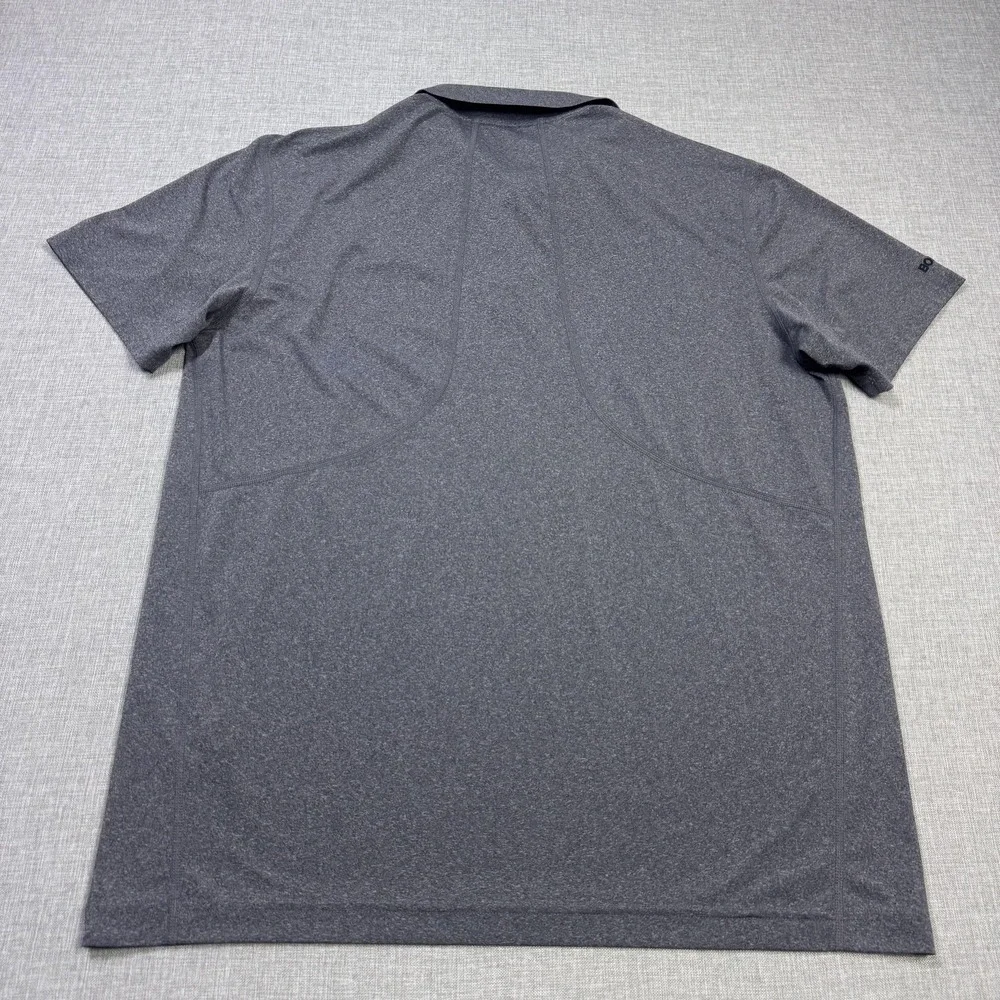 Bonobos Golf Polo Shirt Mens Medium Gray Performance Polyester Spandex Stretch